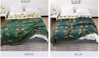 4 Layers Boho Throw Blanket Bed Sofa Cover - Boho Throw Blankets