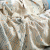 Cotton Striped Reversible Throw Blanket Bed Sofa Cover - Boho Throw Blankets